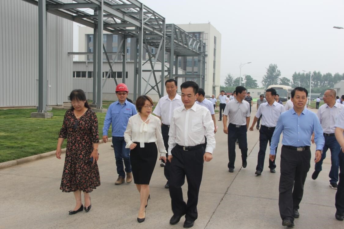 渭南市長李毅視察蒲城藍曉科技新材料有限公司 渭南市長李毅視察蒲城藍曉科技新材料有限公司
