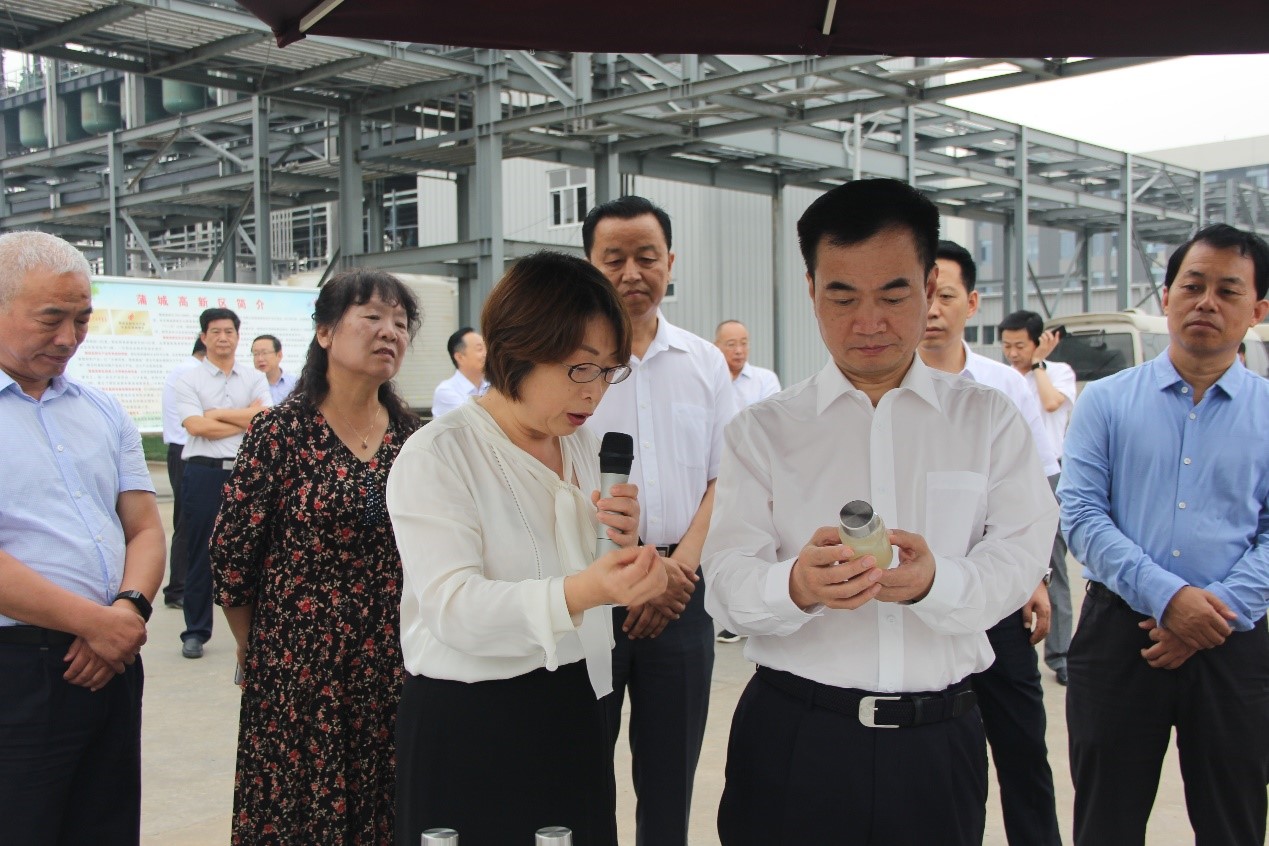 渭南市長李毅視察蒲城藍曉科技新材料有限公司 渭南市長李毅視察蒲城藍曉科技新材料有限公司