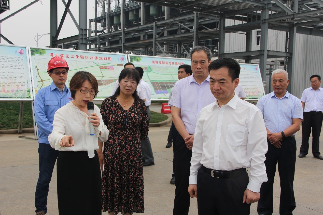 渭南市長李毅視察蒲城藍曉科技新材料有限公司 渭南市長李毅視察蒲城藍曉科技新材料有限公司