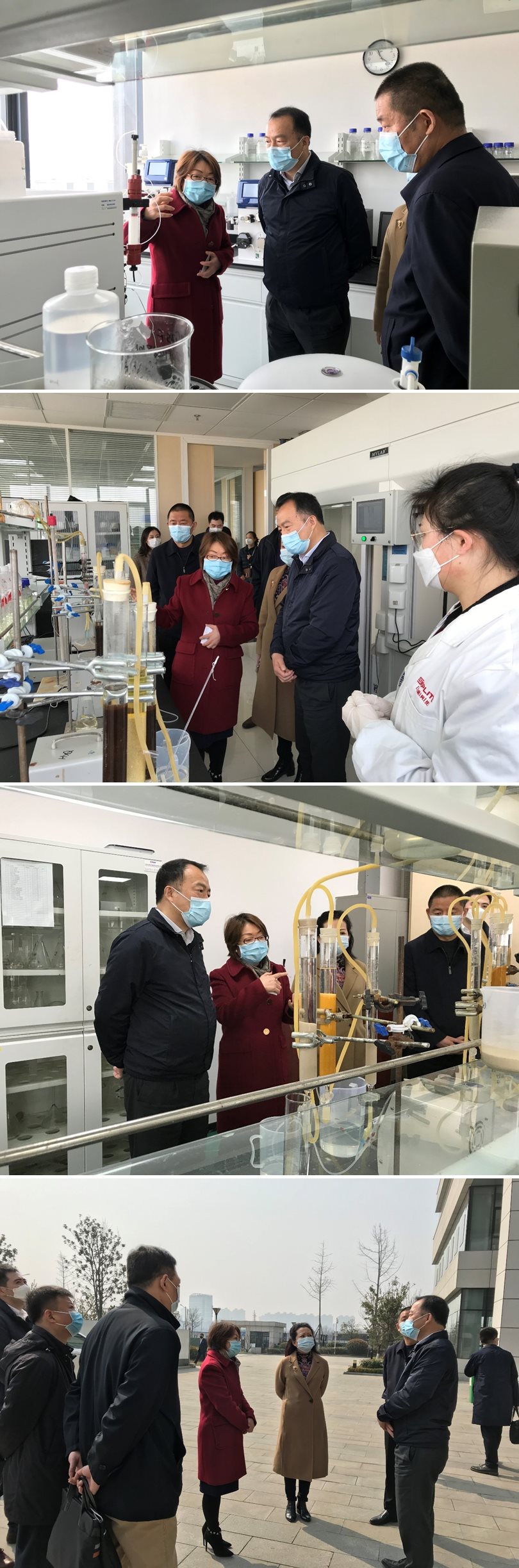 王勇副市長蒞臨藍曉科技調研防疫復工情況